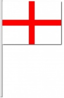 England Hand Flags - Pack of 10