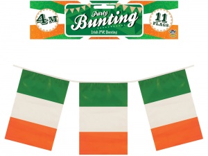 Irish Flag Bunting - 12ft (11 Flags)