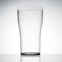 Polycarbonate Tulip 2-Pint With Lid - Box of 18